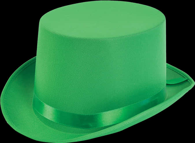 Green Top Hat Isolated PNG Image