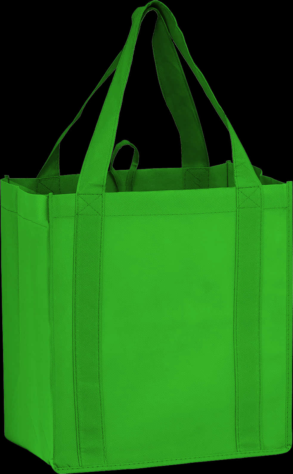 Green Tote Bag Isolated PNG Image