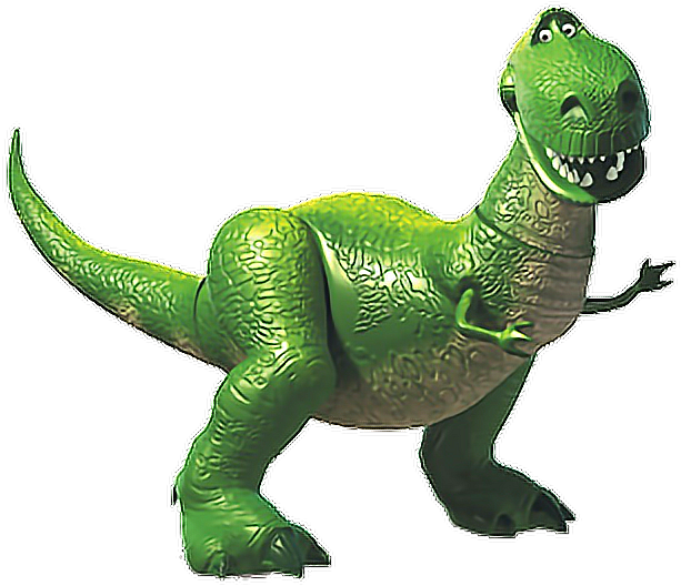 Green Toy Dinosaur Character PNG Image