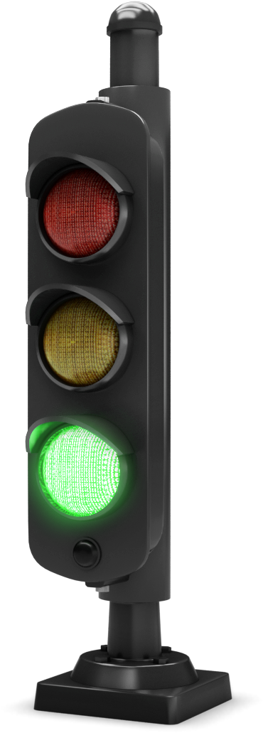 Green Traffic Light Signal PNG Image