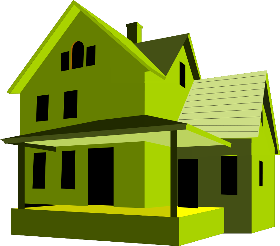 Green_ Vector_ House_ Illustration PNG Image