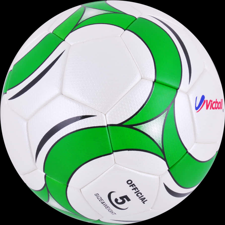 Greenand White Soccer Ball PNG Image