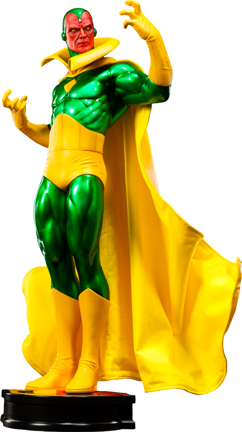 Greenand Yellow Superhero Figure PNG Image