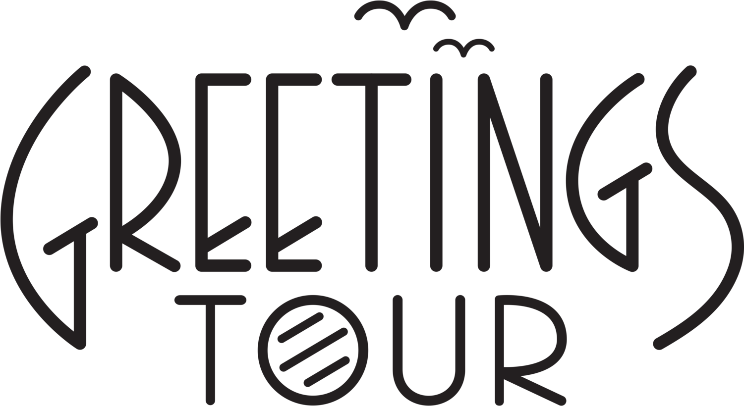 Greetings Tour Logo Design PNG Image