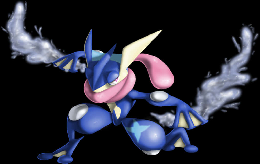 Greninja Pokemon Water Shuriken PNG Image