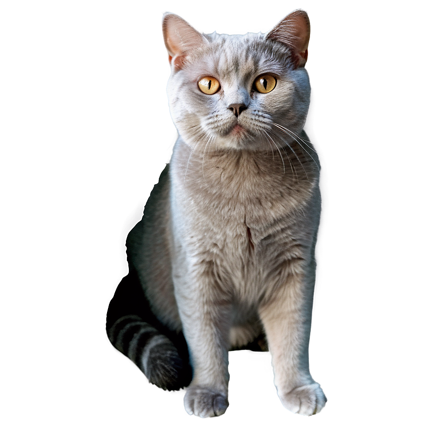 Grey British Shorthair Cat Png Cvg1 PNG Image