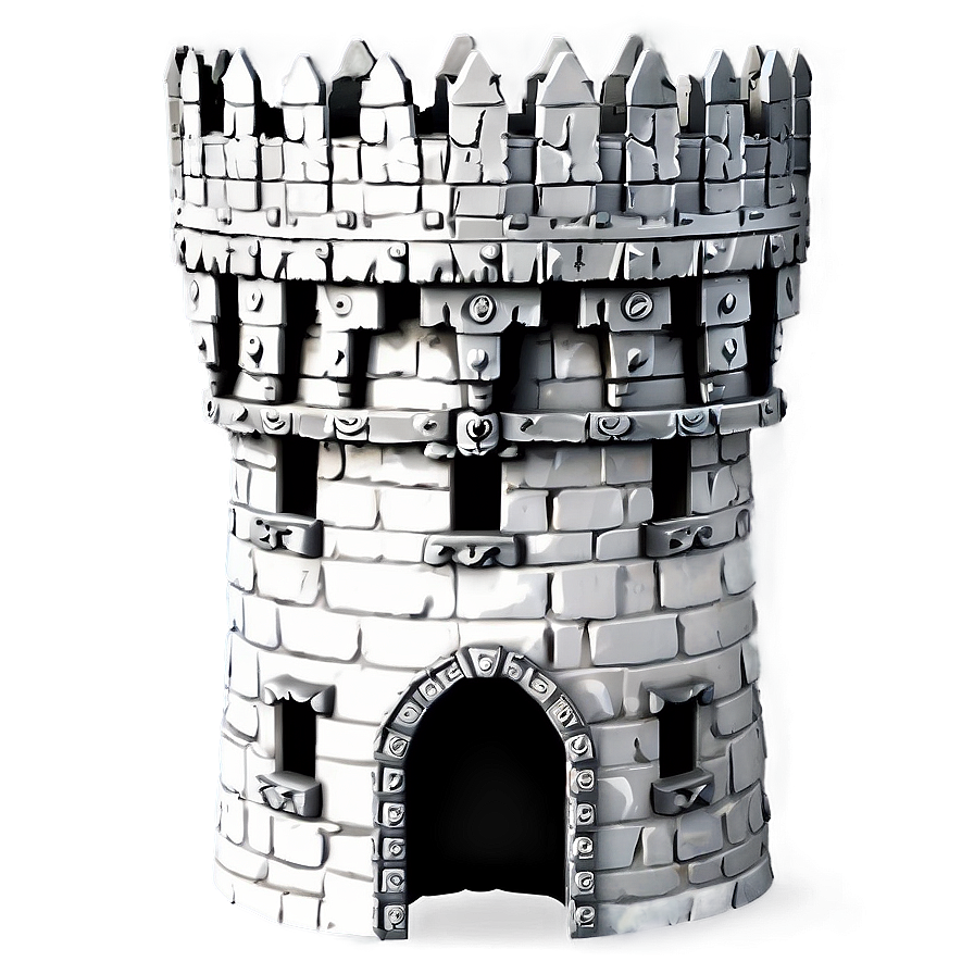 Grey Castle Tower Png Poc4 PNG Image