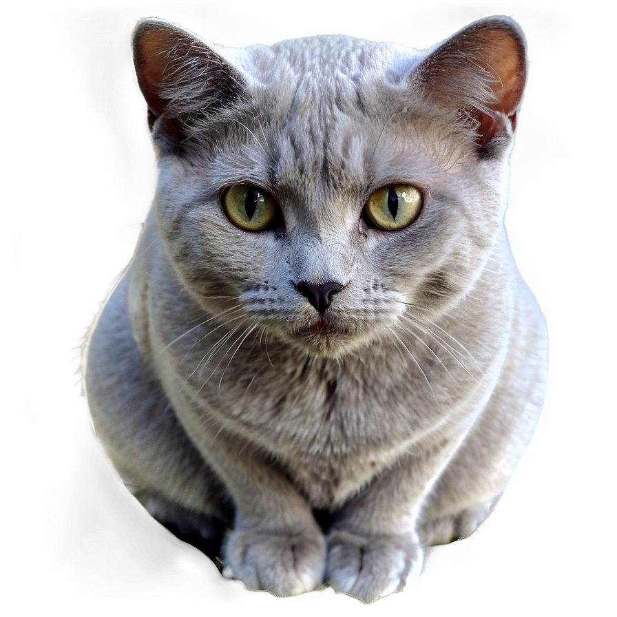 Grey Cat Sitting Png Lkk PNG Image