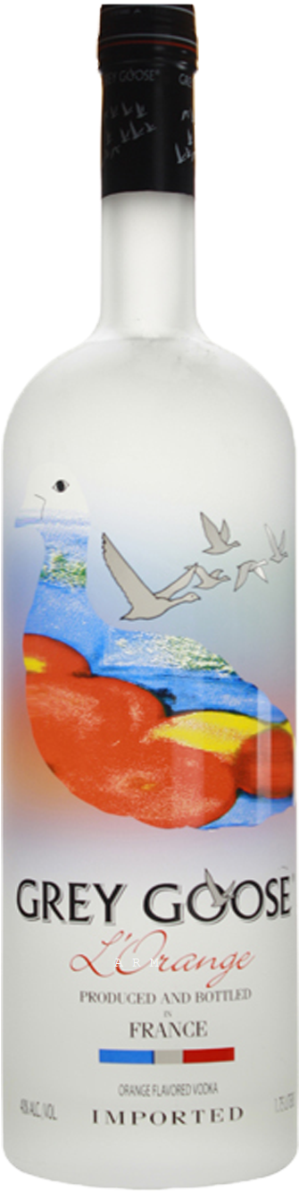 Grey Goose L' Orange Vodka Bottle PNG Image