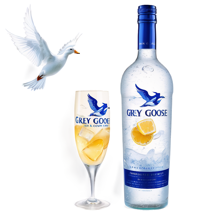 Grey Goose On Ice Png Lkw PNG Image