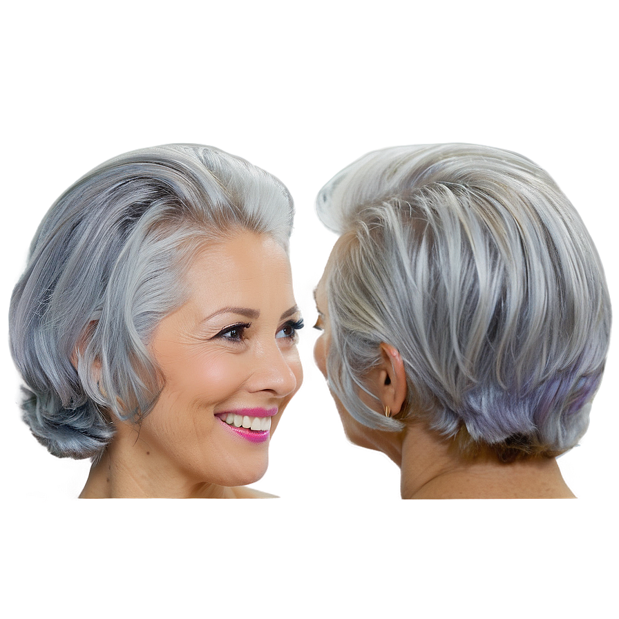 Grey Hair Dye Techniques Png Thw PNG Image