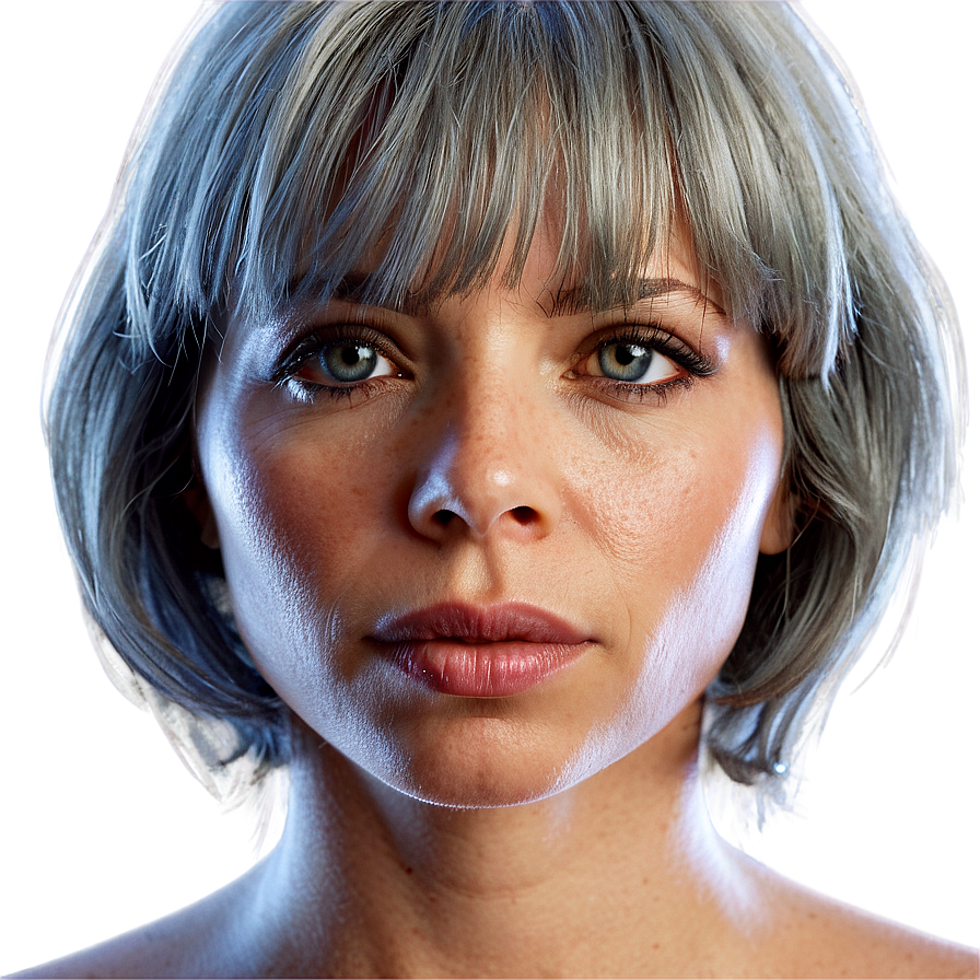 Grey Hair Glamour Png 06282024 PNG Image