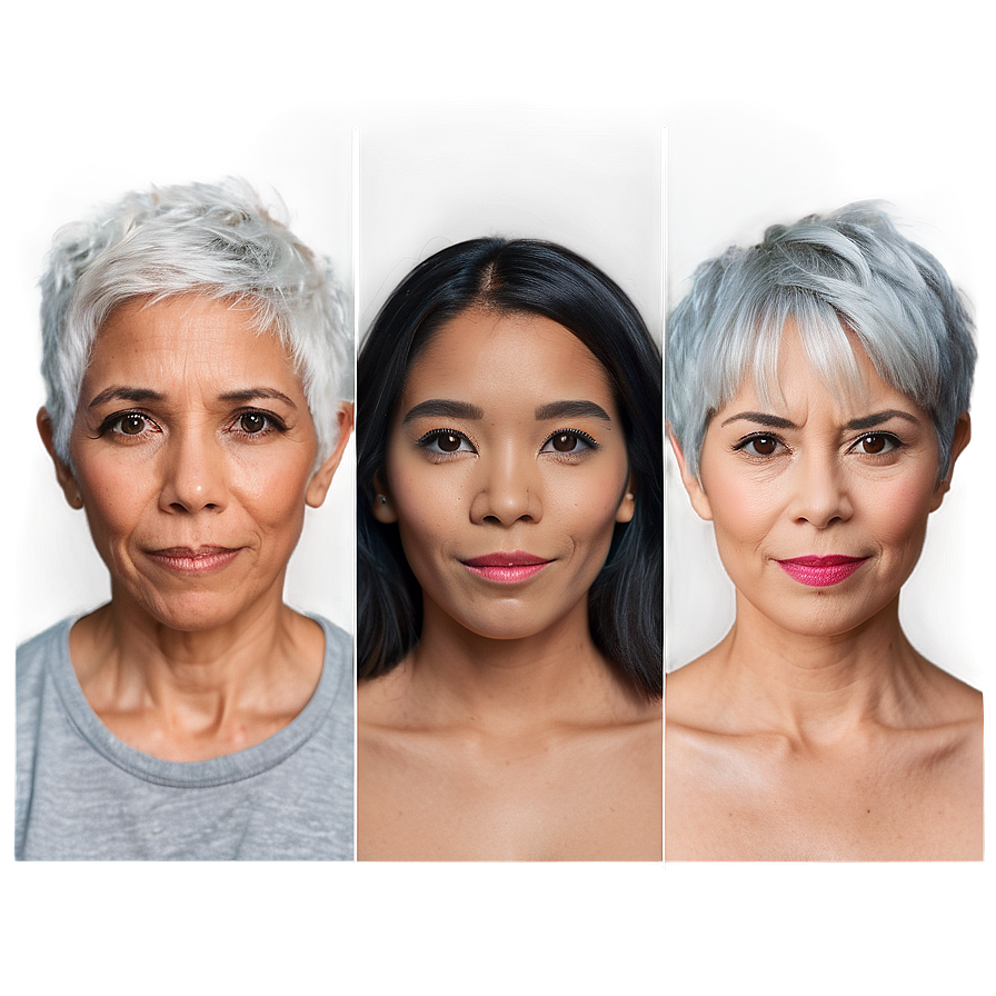 Grey Hair Transformation Png Oyr PNG Image