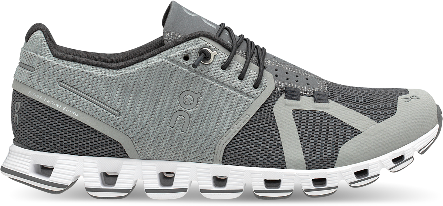 Grey Performance Running Sneakers PNG Image