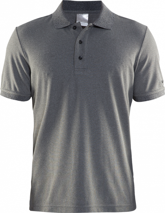 Grey Polo Shirt Product Display PNG Image