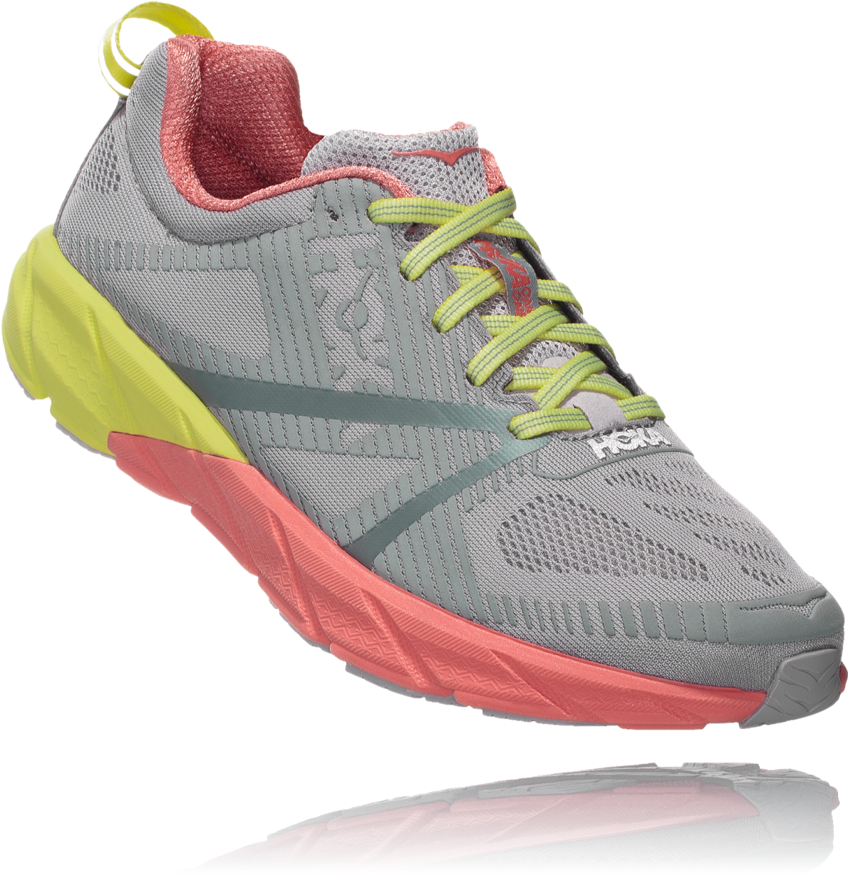 Grey Red Running Shoe PNG Image