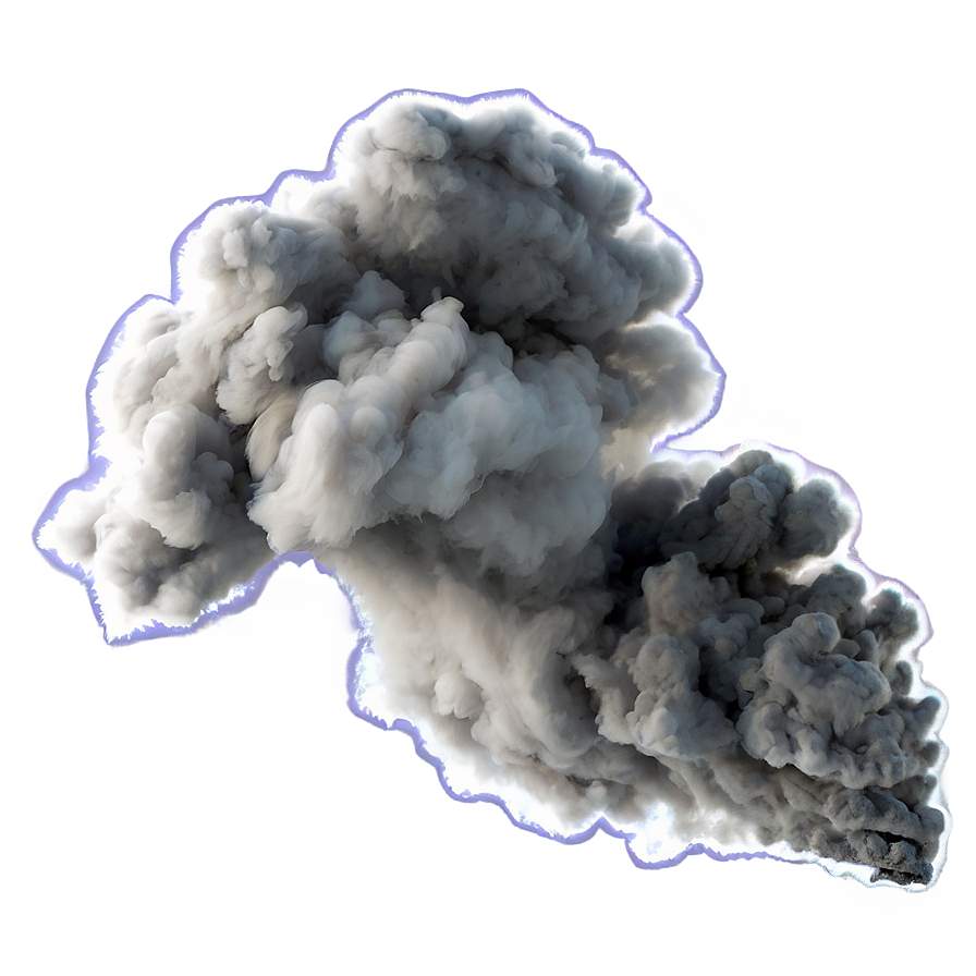 Grey Smoke D PNG Image