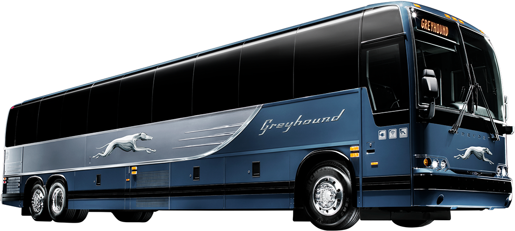 Greyhound Bus Side View PNG Image