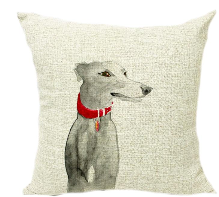 Greyhound Cushion Art PNG Image