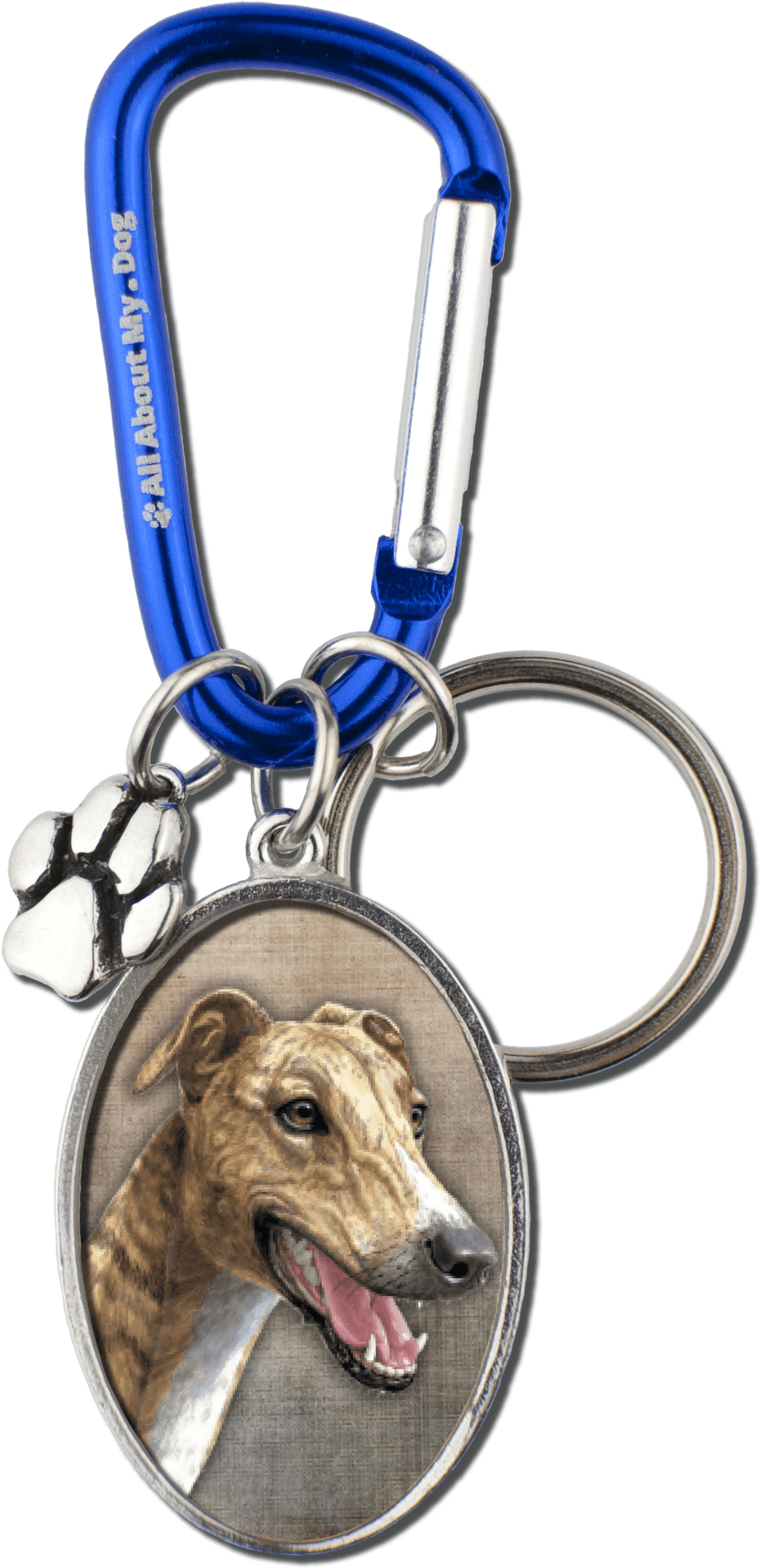 Greyhound Keychain Accessory PNG Image