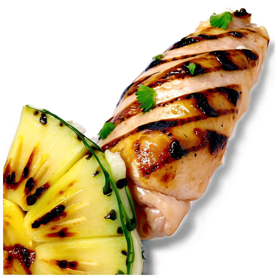 Grilled Chicken With Pineapple Salsa Png Ujm PNG Image