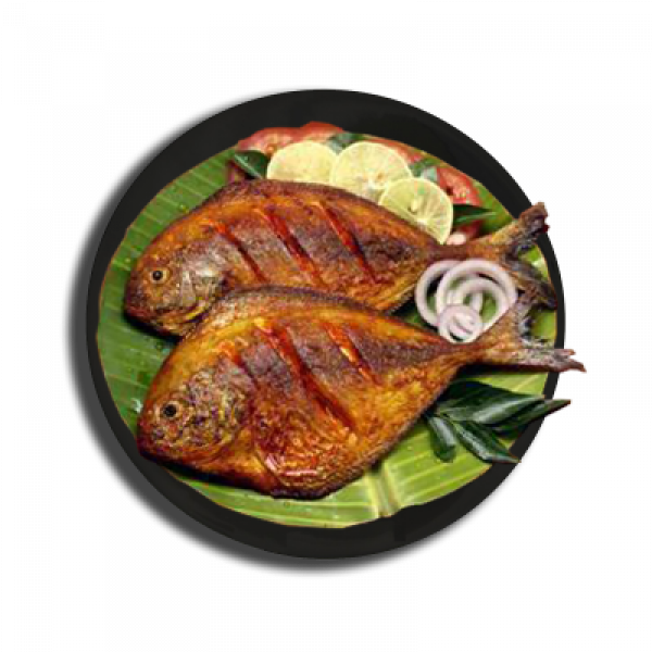 Grilled Fishon Banana Leaf PNG Image