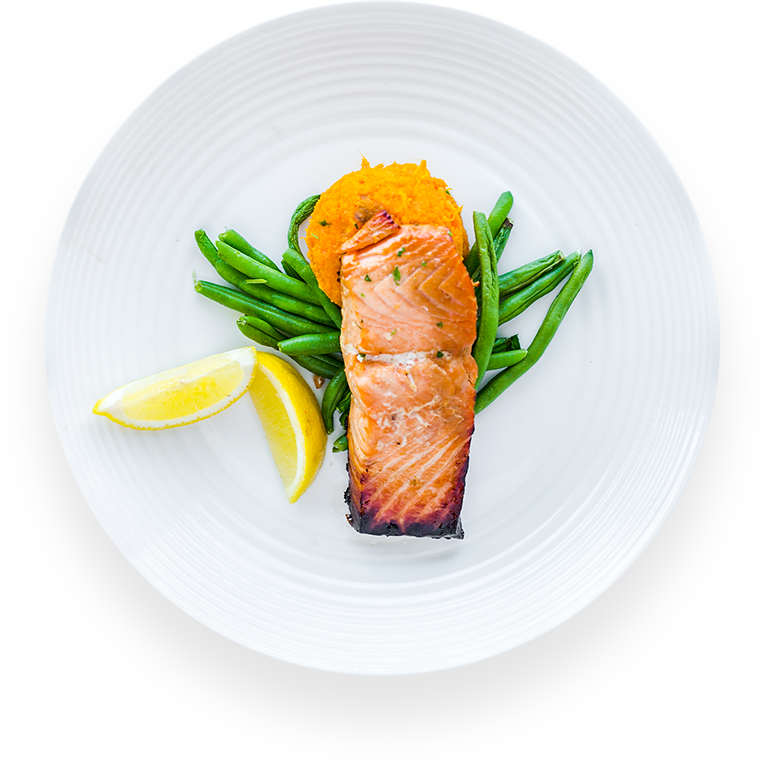 Grilled Salmon Filletwith Vegetables PNG Image