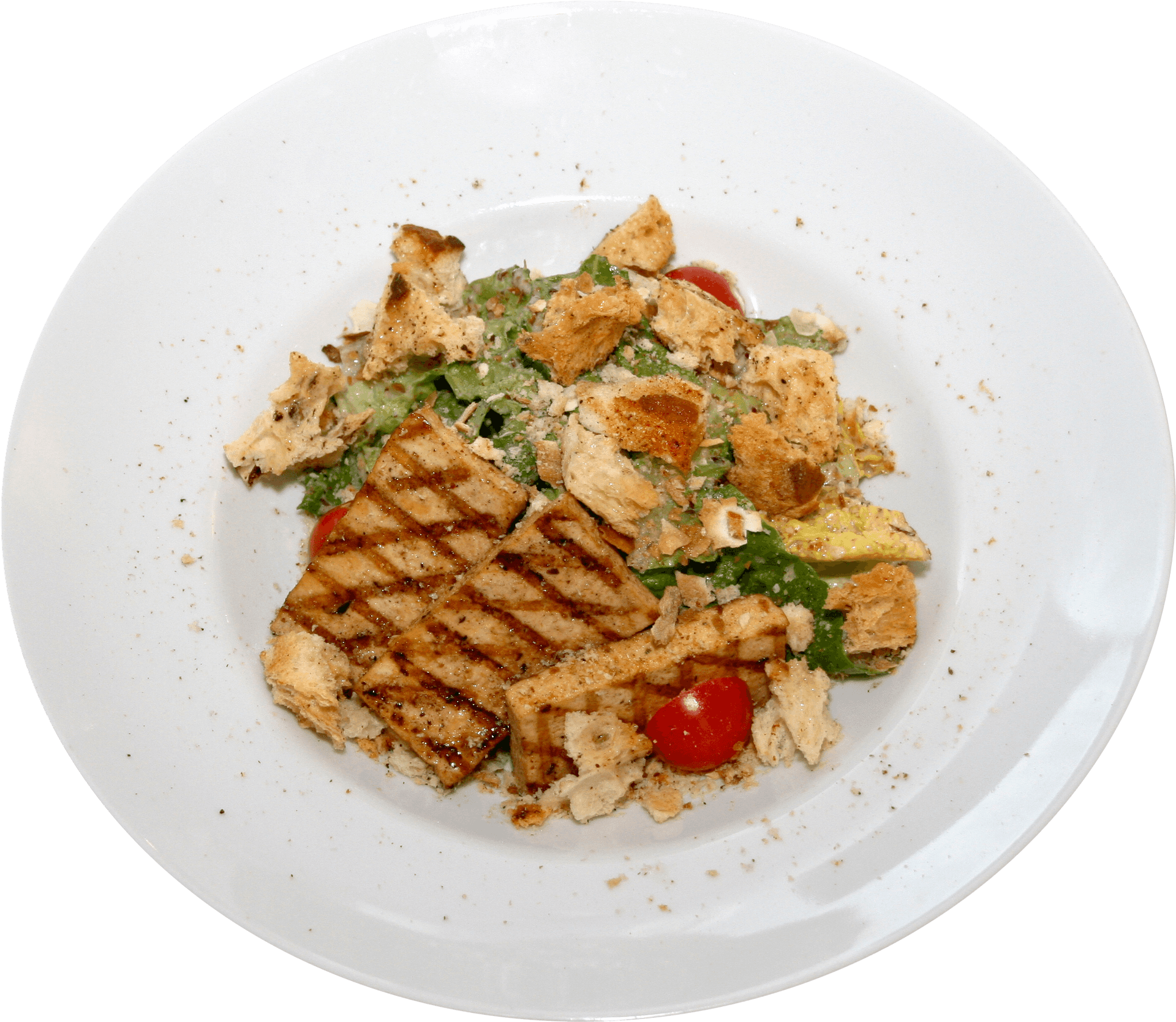 Grilled Tofu Salad Plate PNG Image