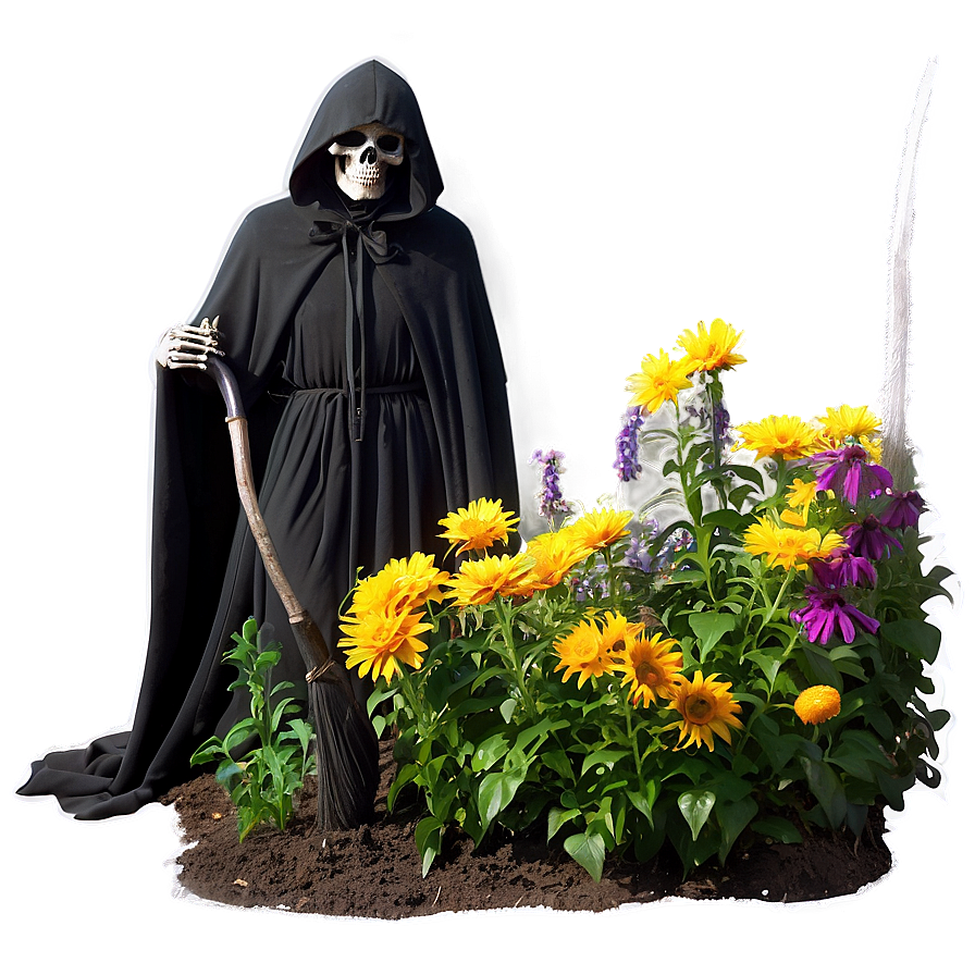 Grim Reaper In Garden Png 78 PNG Image