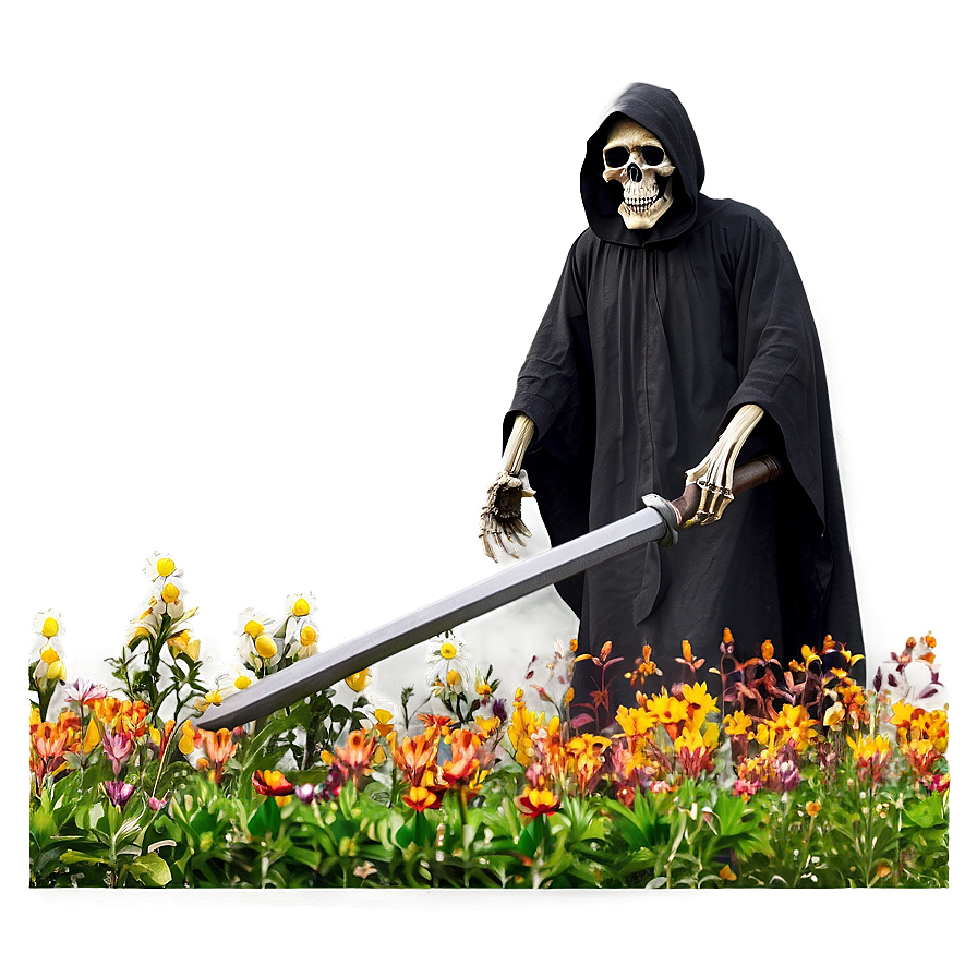 Grim Reaper In Garden Png Ole83 PNG Image