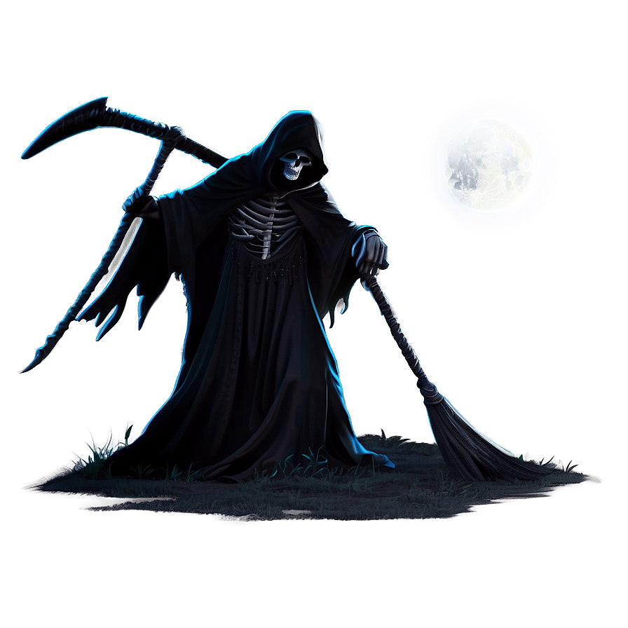 Grim Reaper In Moonlight Png 73 PNG Image