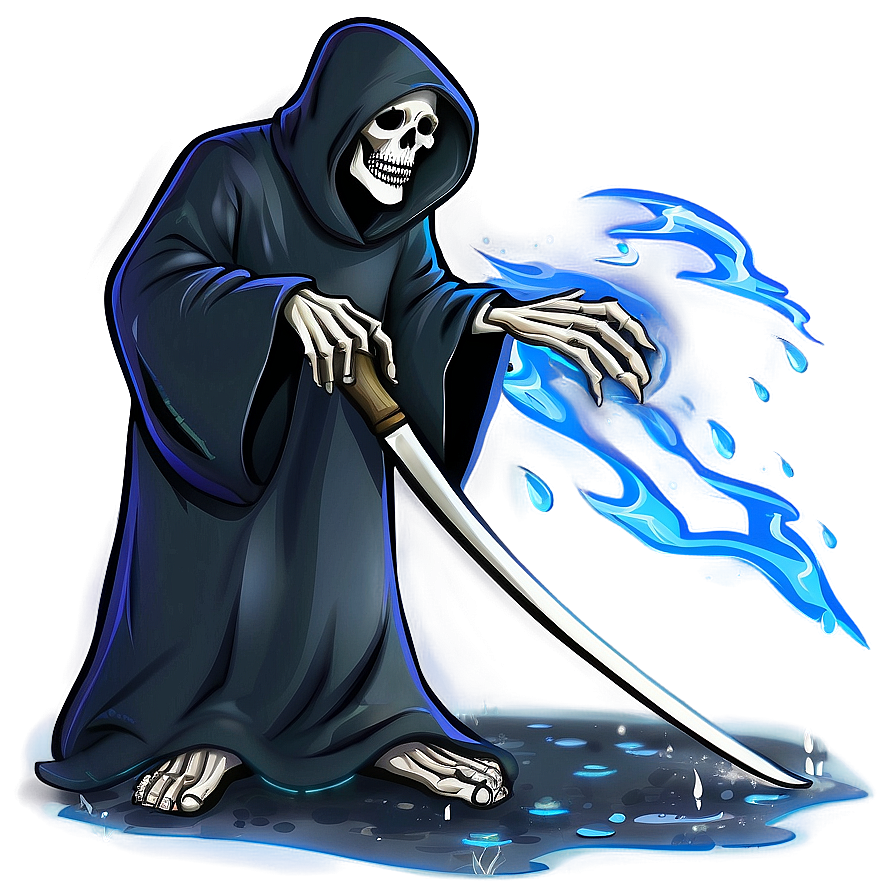 Grim Reaper In Rain Png 05062024 PNG Image