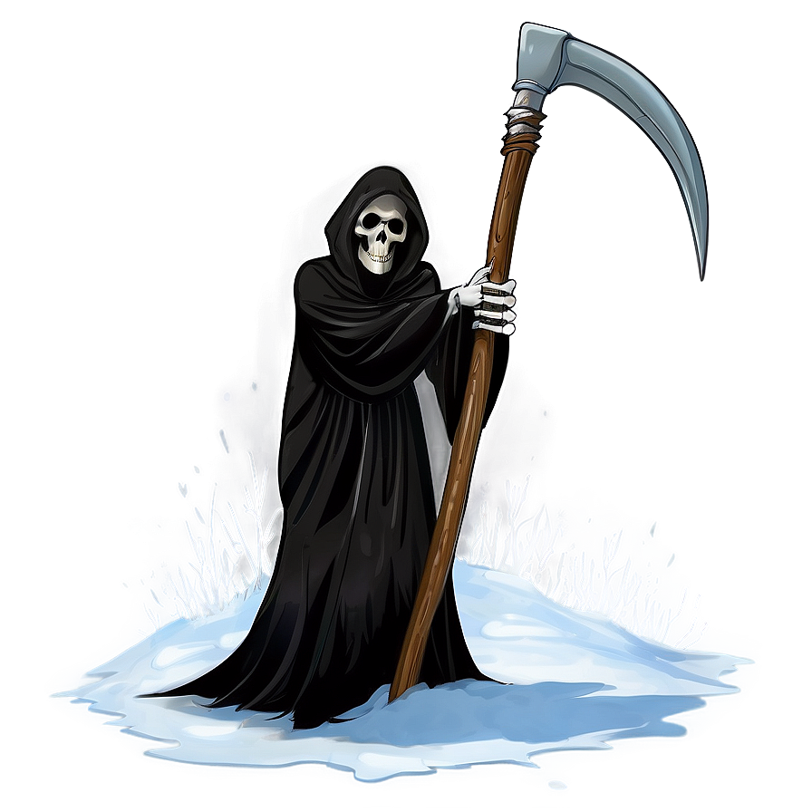 Grim Reaper In Snow Png 05062024 PNG Image