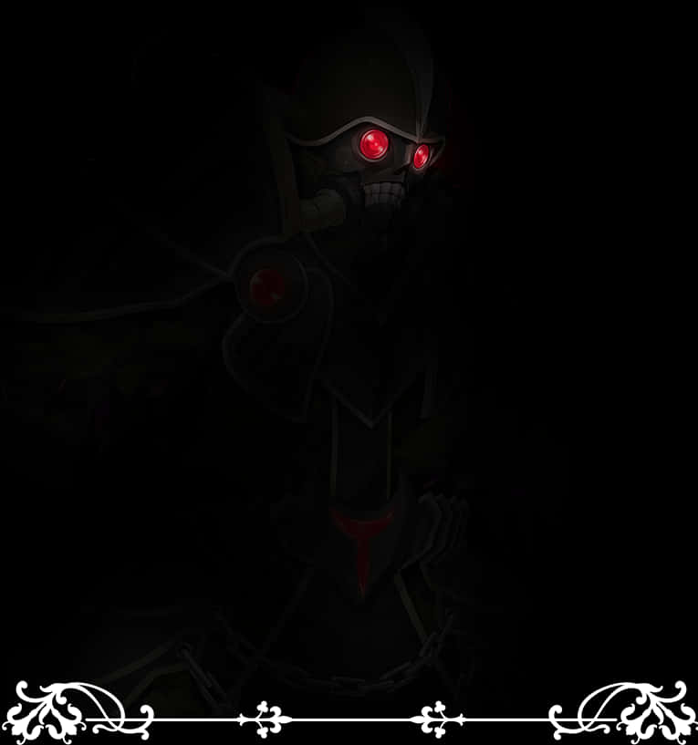 Grim Reaper Red Eyes Darkness PNG Image