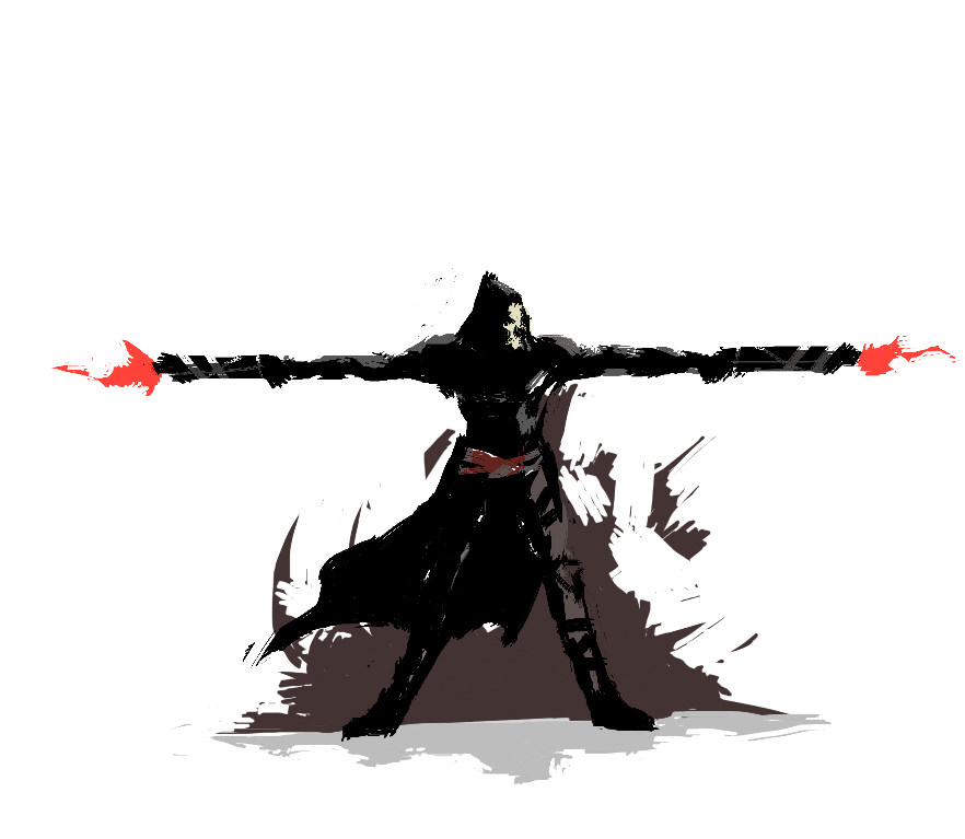 Grim Reaper Standing Artwork PNG Image