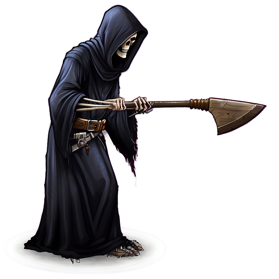 Grim Reaper With Axe Png Ert53 PNG Image