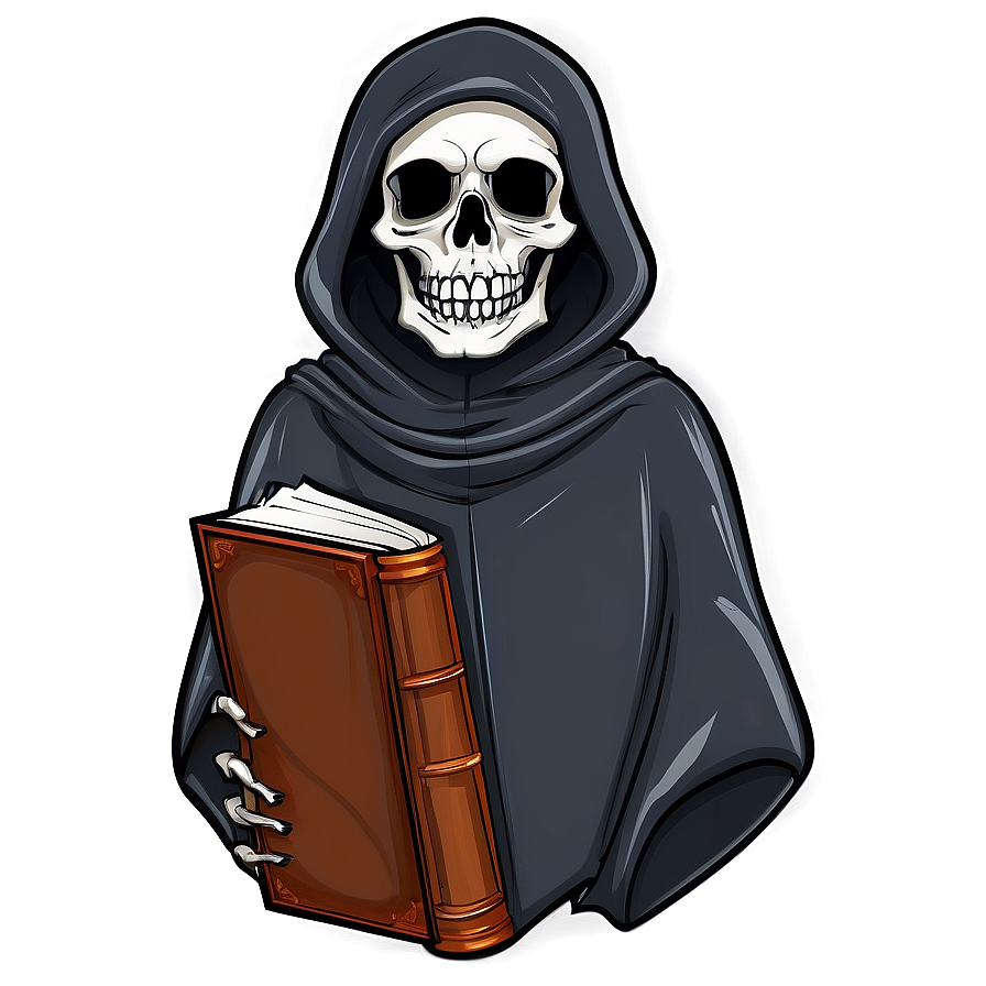 Grim Reaper With Book Png 05062024 PNG Image