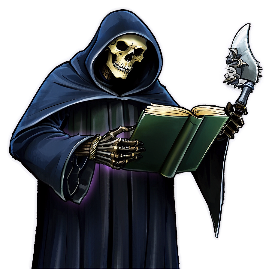 Grim Reaper With Book Png Imk52 PNG Image