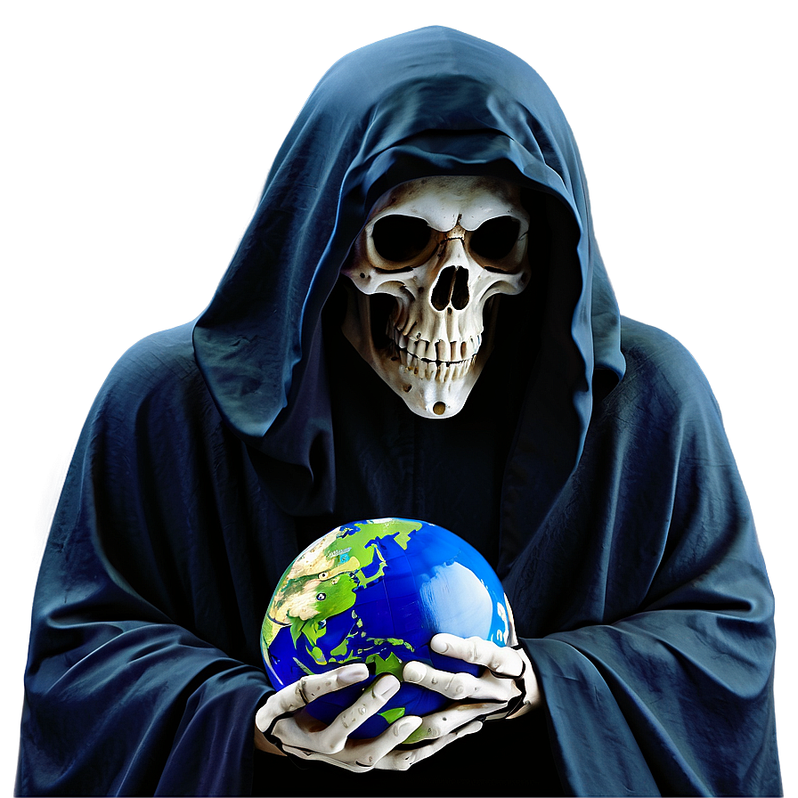 Grim Reaper With Globe Png Sww26 PNG Image