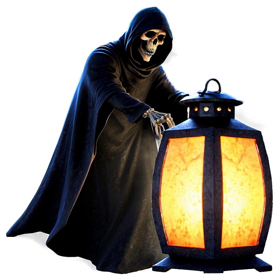 Grim Reaper With Lantern Png 05062024 PNG Image