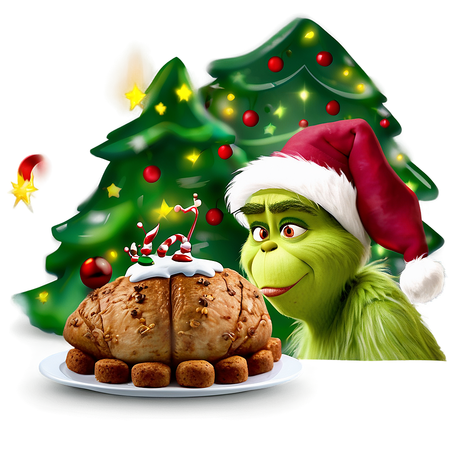 Grinch Christmas Feast Png 06132024 PNG Image