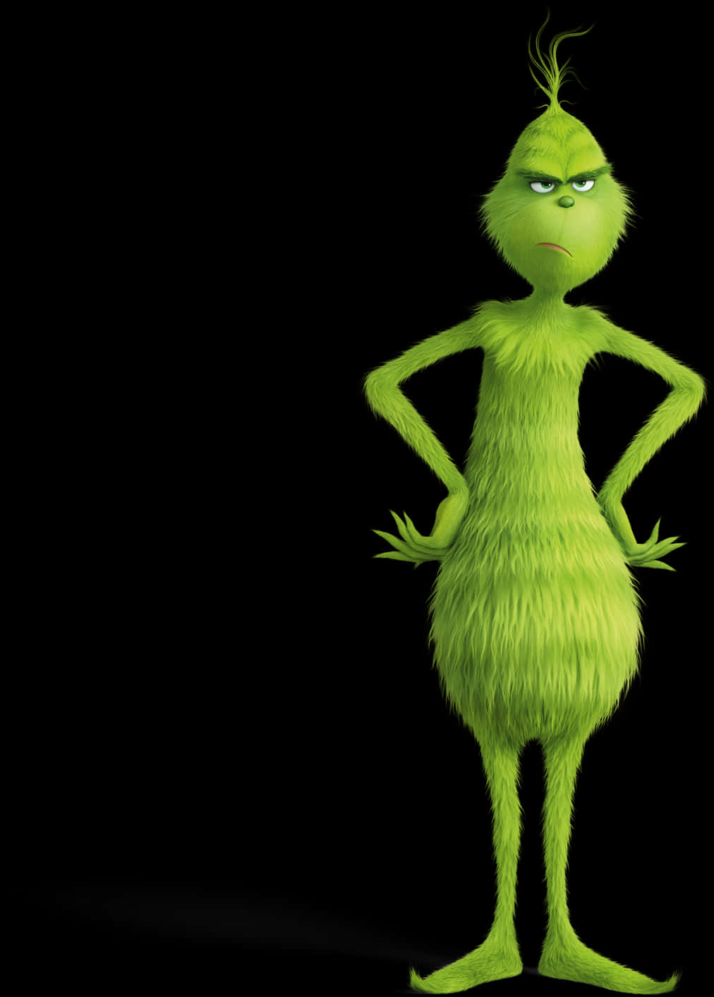 Grinch Standing Arms Akimbo PNG Image