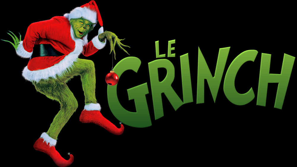 Grinchin Santa Costume PNG Image