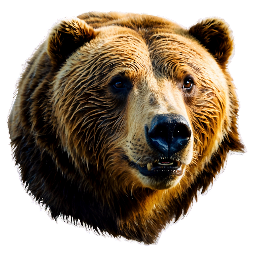 Grizzly Bear Face Clipart Png Qlx PNG Image