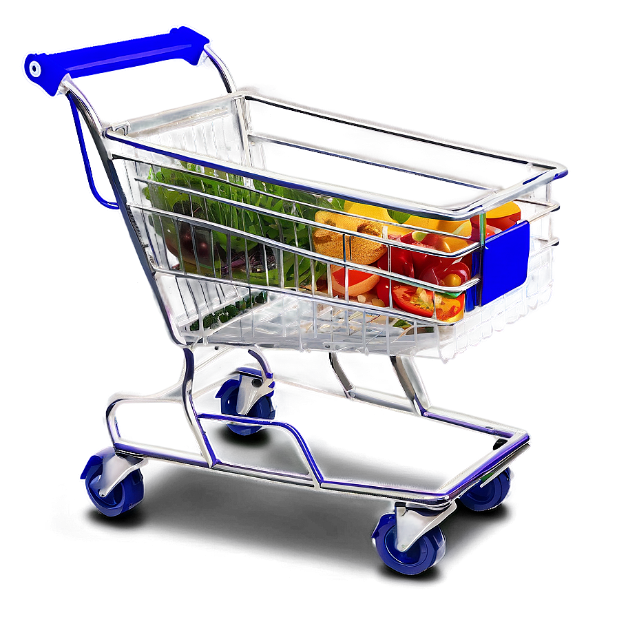 Grocery Cart In Supermarket Aisle Png Taa73 PNG Image