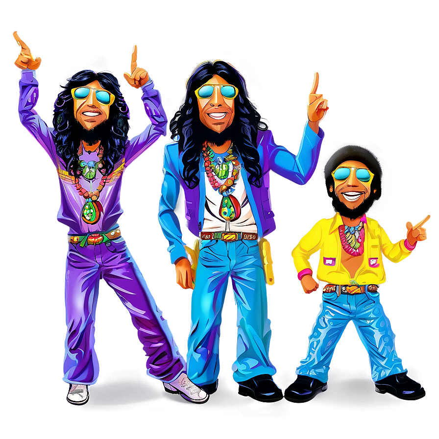 Groovy Lets Band Crazy Vector Png Prf8 PNG Image