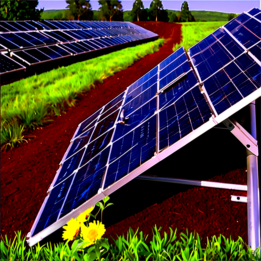 Ground Mounted Solar Panels Png 05252024 PNG Image