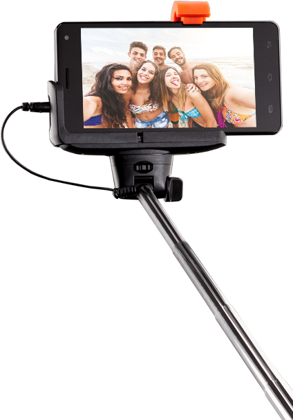 Group Selfie Beach Trip Smartphone PNG Image