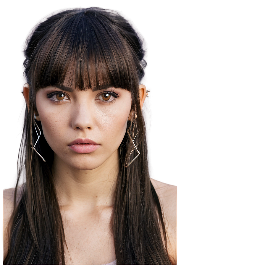 Grunge Bangs Hairstyle Png Msb39 PNG Image