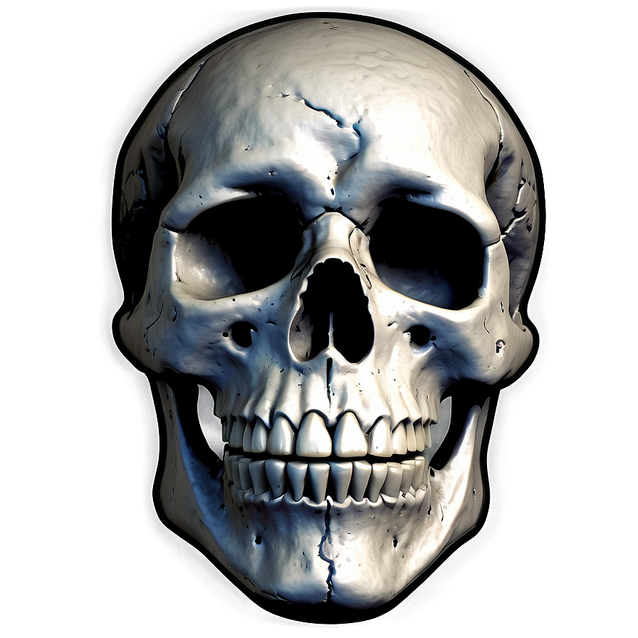 Grunge Skull Logo Png C PNG Image